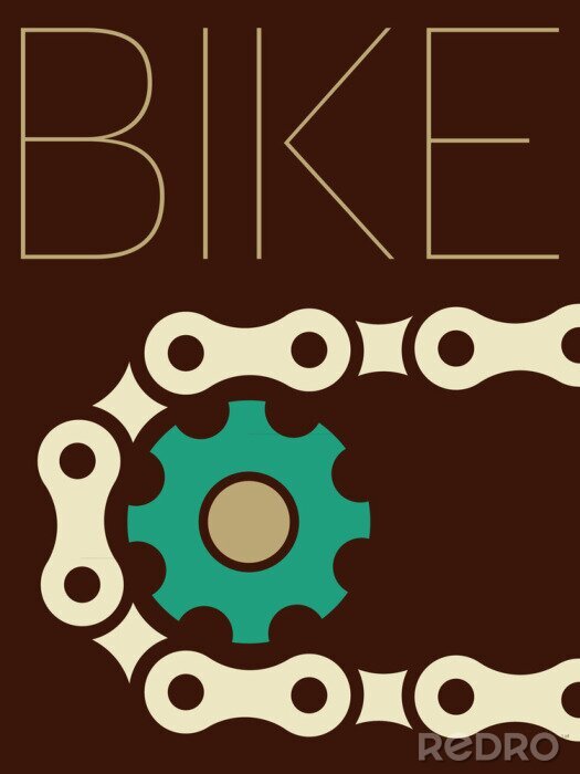 Sticker Fahrradkette