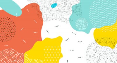 Farbenfrohes Memphis-Design