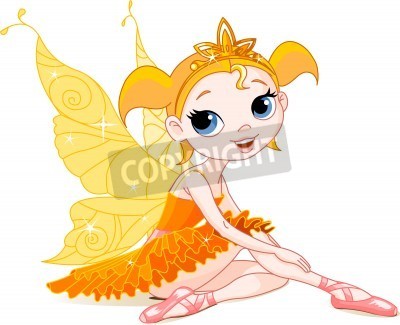 Sticker Fee mit Flügeln