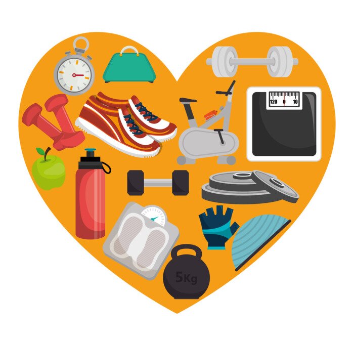 Sticker Fitness-und Fitness-Lifestyle