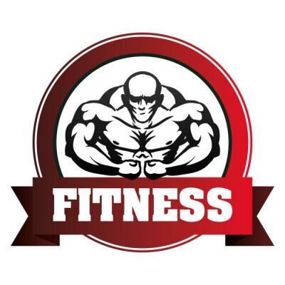 Sticker Fitness-und Fitness-Symbole Design