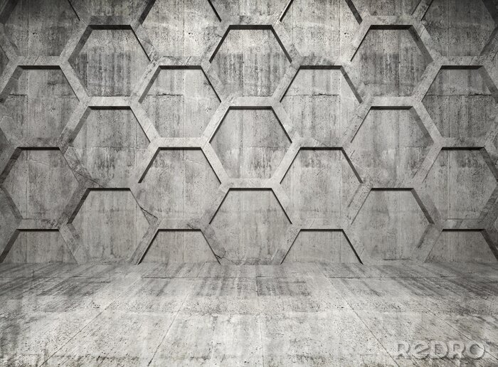 Sticker Flache Betonwürfel