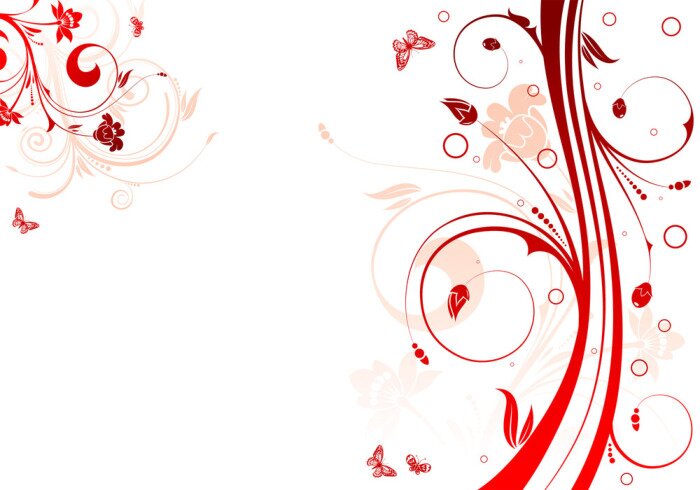 Sticker floral background