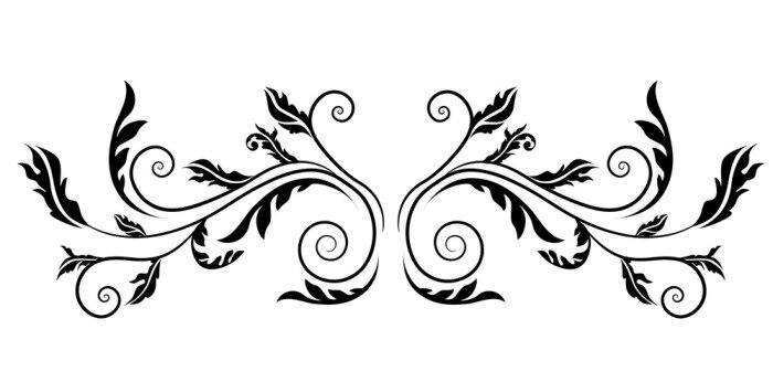 Sticker Floral Design-Element