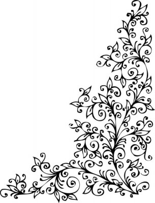 Sticker Floral Vignette CDXIX