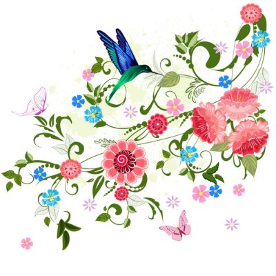Sticker floralen Ornament für Ihren Entwurf