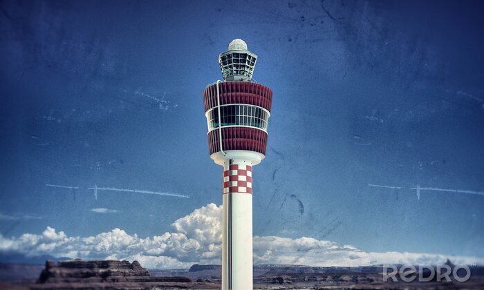 Sticker Flughafen-Tower