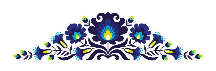 Sticker Folk Scherenschnitte - Blumen