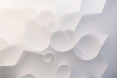 Formen und Linien auf einer 3d-Oberfläche