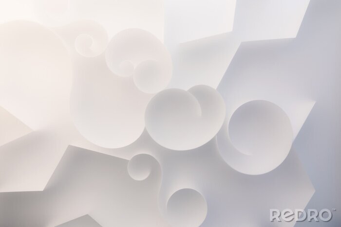 Sticker Formen und Linien auf einer 3d-Oberfläche