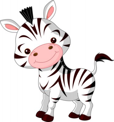 Sticker Fun Zoo. Zebra