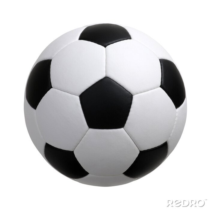 Sticker Fußball auf weißem Hintergrund