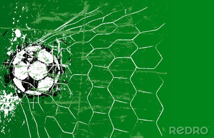 Sticker Fußball Netzschuss