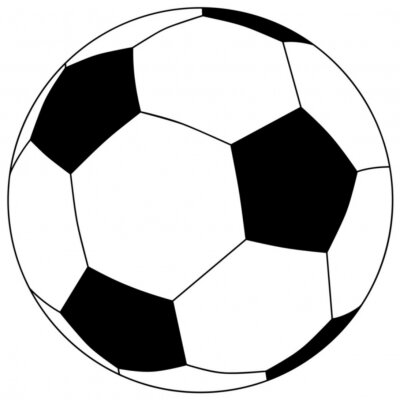 Sticker Fußball - sw / ws