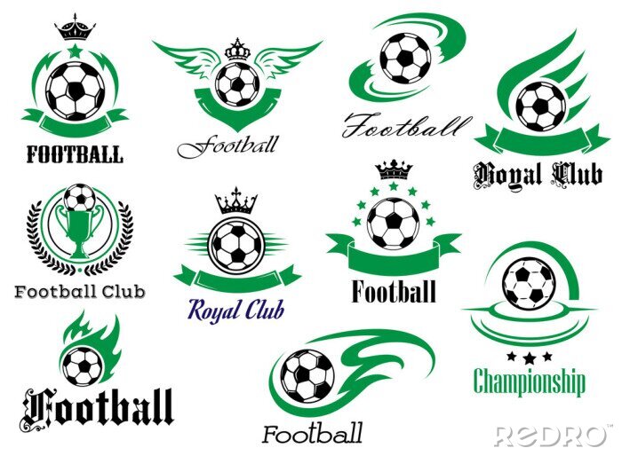 Sticker Fußball Vorschläge für Grafiken von Sportvereinen