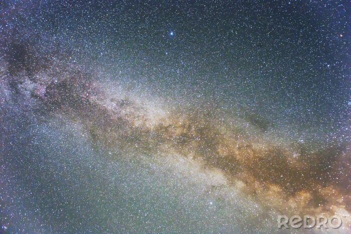 Sticker Galaxie bei Nacht und Tausende von Sternen Foto