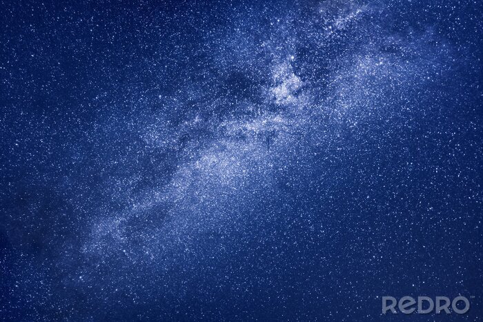 Sticker Galaxie Sternenhimmel in Dunkelblau