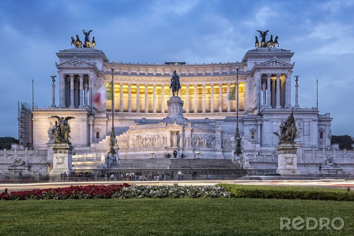 Sticker Gebäude von Rom am Abend