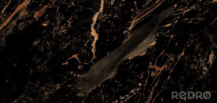 Sticker gelb unter dem schwarzen Marmor