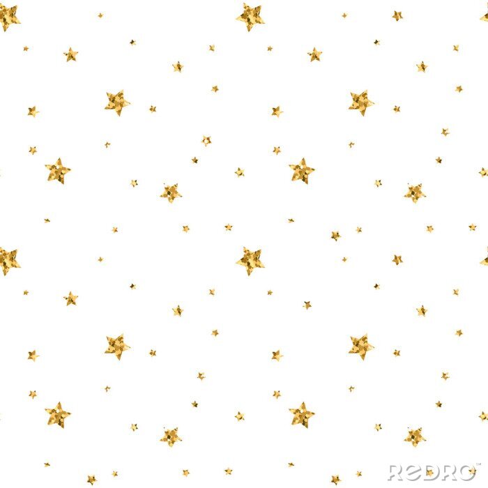 Sticker Gelbe Sterne, die aus winzigen Punkten bestehen