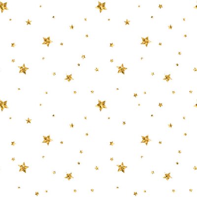 Sticker Gelbe Sterne, die aus winzigen Punkten bestehen