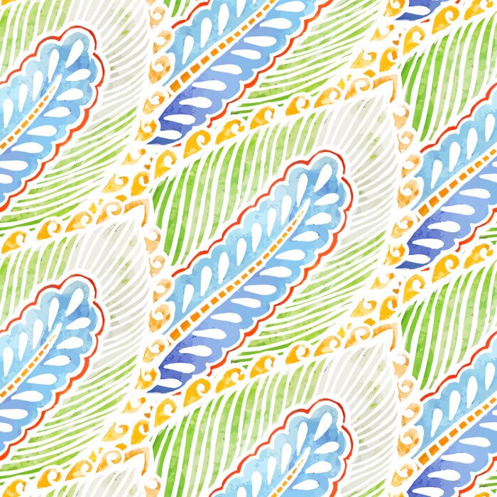 Sticker Gemaltes Ornament