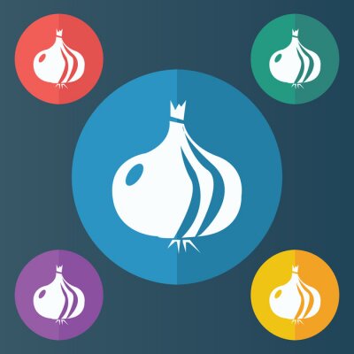 Sticker Gemüse minimalistische Grafik mit Zwiebel