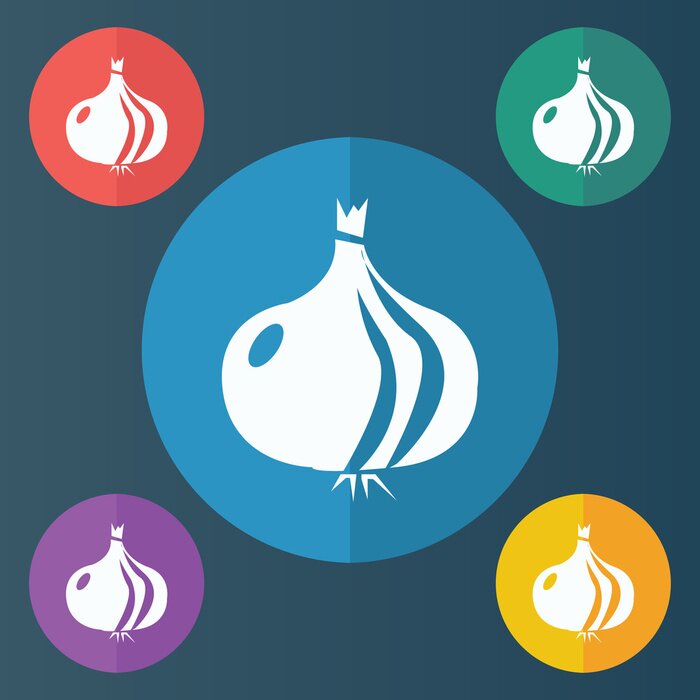 Sticker Gemüse minimalistische Grafik mit Zwiebel