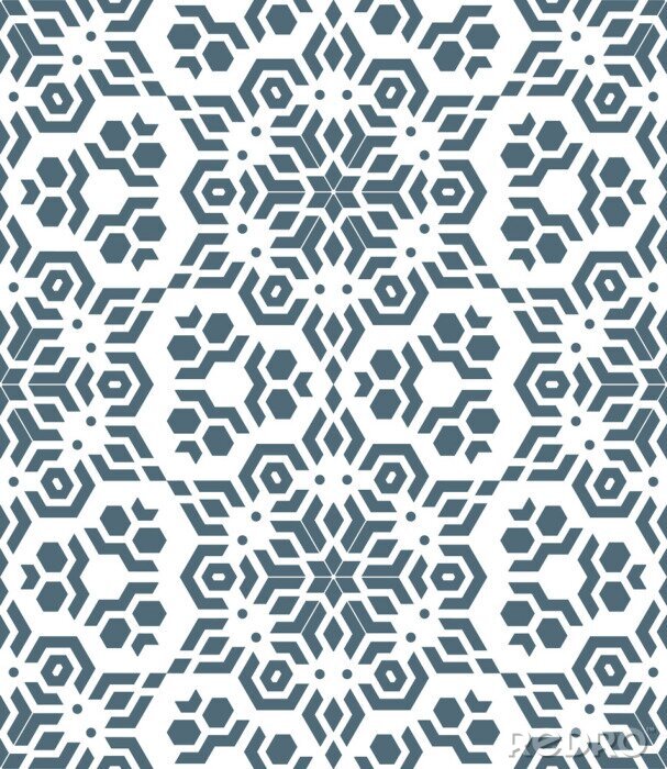 Sticker geometrische abstrakte monochrome Mosaik nahtlose Muster.