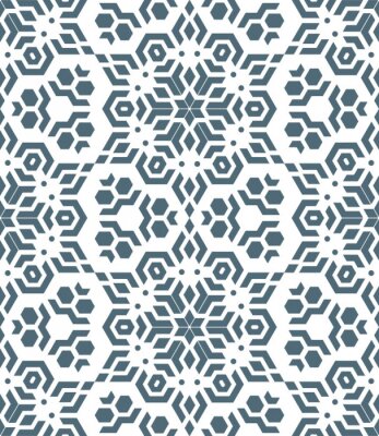 Sticker geometrische abstrakte monochrome Mosaik nahtlose Muster.