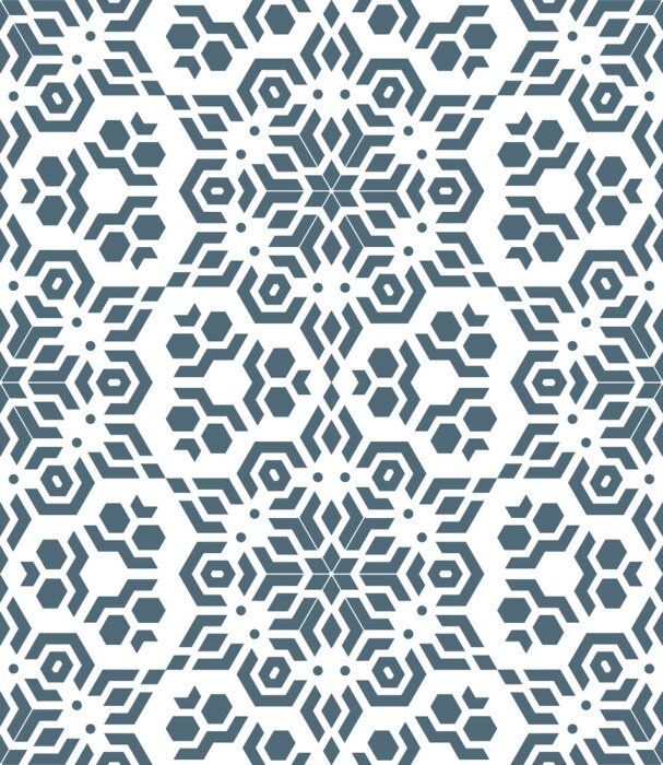 Sticker geometrische abstrakte monochrome Mosaik nahtlose Muster.