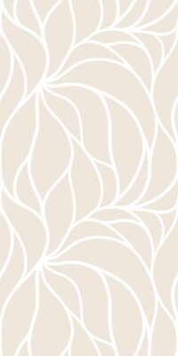 Sticker Geometrische Blätter in Beige