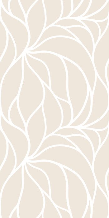 Sticker Geometrische Blätter in Beige