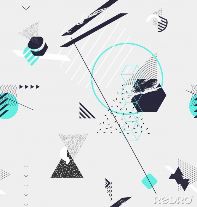 Sticker Geometrische Komposition