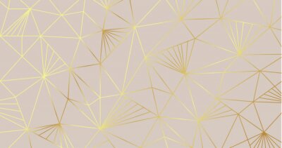 Geometrisches Muster mit gelben Elementen