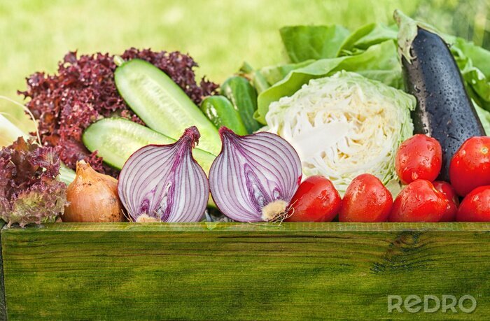 Sticker Geschnittenes Gemüse