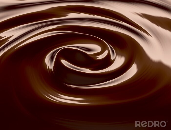 Sticker Gewellte Oberfläche von gemischter Schokolade