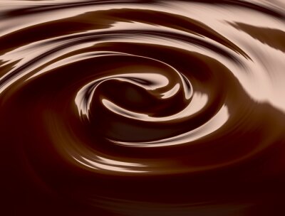 Sticker Gewellte Oberfläche von gemischter Schokolade