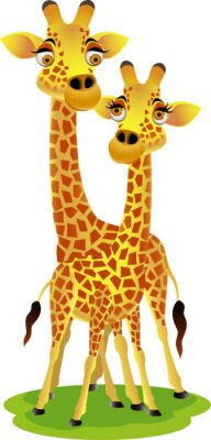 Sticker Giraffe Paar