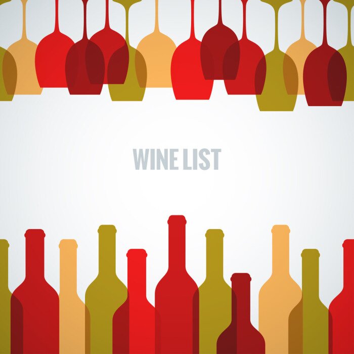 Sticker Gläser und Flaschen in intensiven Farben