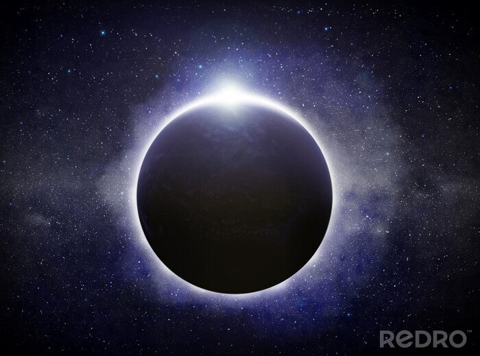 Sticker Glanz um den Planeten