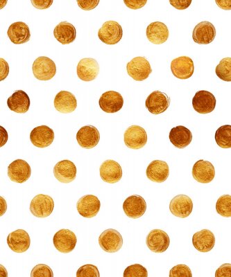 Sticker Goldfolien-Polka-Punkt-nahtloses Muster Farbe Fleck Abstrakt
