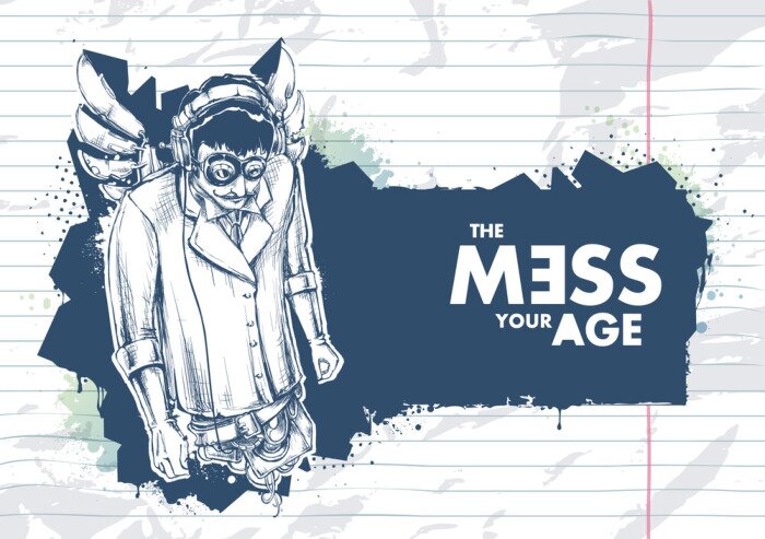 Sticker Graffiti im Heft