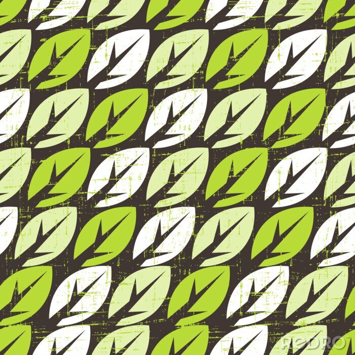 Sticker Grafische Baumblätter