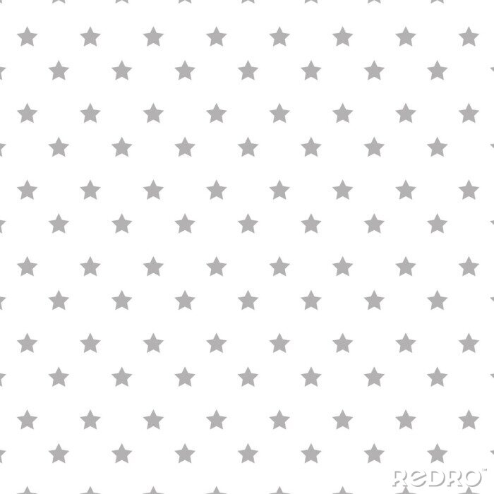 Sticker Graue Sterne in gleichen Reihen angeordnet