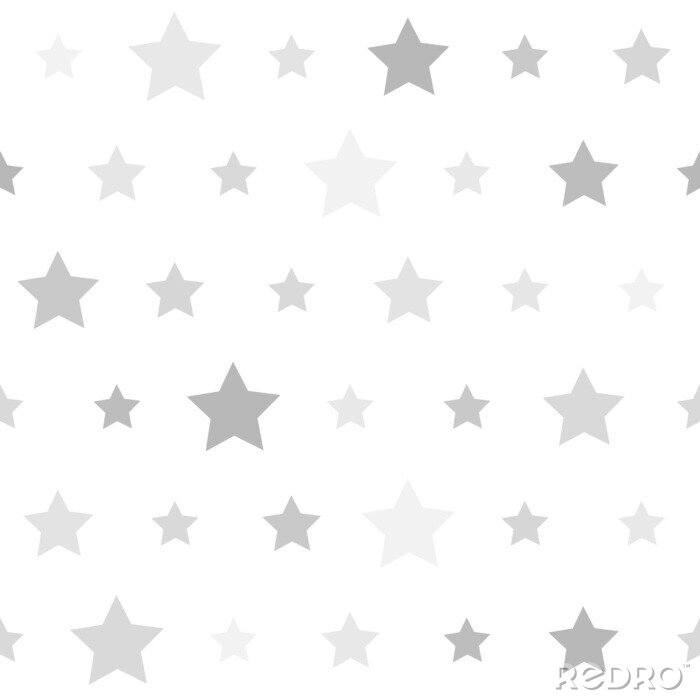 Sticker Graue Sterne in verschiedenen Farbtönen Grafik
