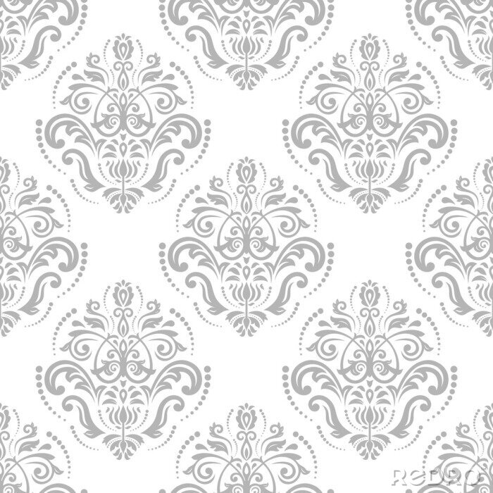 Sticker Grauweißer orientalischer Hintergrund