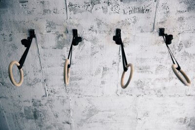 Sticker Großansicht des Bildes ein Fitness-Ringe