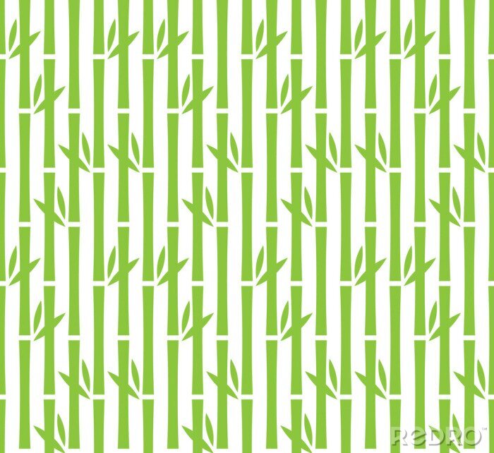 Sticker Grüner Bambuswald