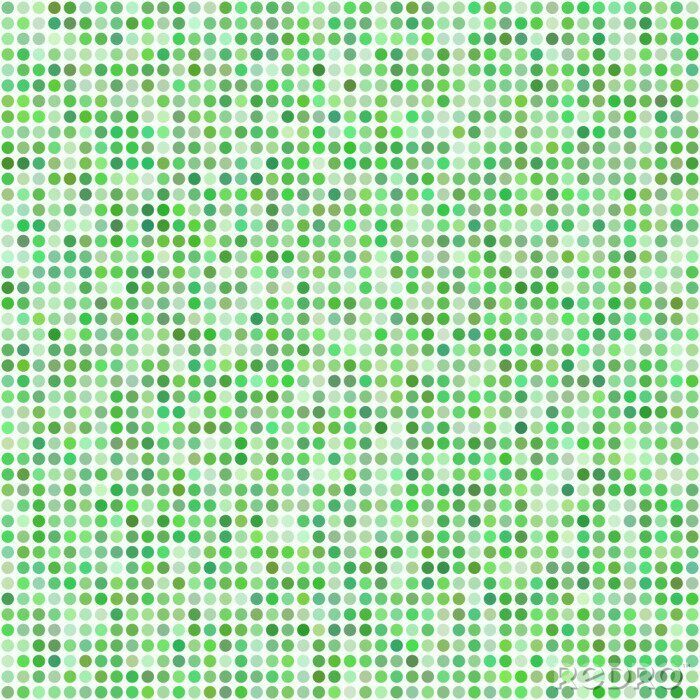 Sticker Grüner Kreismosaikhintergrund